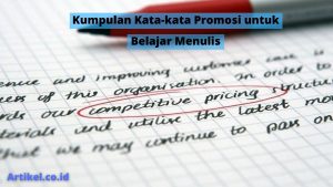 Read more about the article Kumpulan Kata-kata Promosi untuk Belajar Menulis